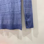 Lululemon  Athletica Rest Less Hoodie Top Size 4 Gatsby Blue/White Long Sleeve Photo 8