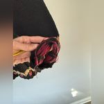 VTG TIARA Christmas Tree Sweater Multi Color Knit Elegant Black Gold Red S M Photo 4