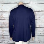 Isaac Mizrahi Live! Essentials Size XL Navy Blue Zip Up Knit Jacket w/ Pockets Photo 2