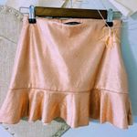 ZARA Rose Gold Metallic Skirt Photo 0