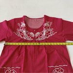 Nursing Dress Maternity Dress Breastfeeding Dress Embroidered Duster Size L NWOT Red Photo 4