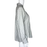 Loft Shirt Womens Small Gray Black Polka Dots Button Up Career Casual Versatile Photo 1