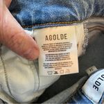 AGOLDE Nico High Rise Slim Fit Blue Jean Nico Buttonfly A093D-1256 Size 24 Photo 10