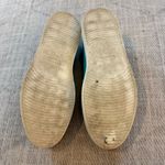 Manolo Blahnik Turquoise Suede Penny Loafers Women’s 39.5 Slip On Italy Photo 6