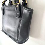 Coach Vintage Legacy Small Shopper Shoulder Tote Bag Purse 9086 Black Leather Photo 4
