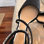 Badgley Mischka Shoes  Black Satin Photo 2