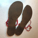 Tory Burch Red and Navy Sandals Photo 10