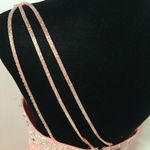 ALYCE DESIGNS Vintage Coral Greek Goddess One Shoulder Beaded Long Prom Dress 6 Photo 4