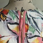 HD in Paris Anthropologie Lucille Peplum Asymmetrical Multicolored Top Size 2 Photo 9