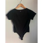Guess NWT Anila V-Neck Bodysuit Medium Black Photo 2