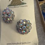 Austrian Crystal Vintage Pierced Earrings Estate Jewelry Pre Photo 2