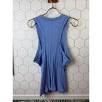 Pilcro  from Anthropologie Blue Ribbed Sleeveless Tank Top - Size - XL Photo 1