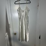 Flora Nikrooz Vintage Flora Nikrooz Ivory Satin & Lace Slip Dress – Size Medium Photo 7
