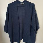 easel  Los Angeles Blue Open Front Knit Cardigan Size Small Photo 0