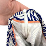 Boden Rose Printed Navy Blue White Sarong Side Tie Pencil Skirt Size US 6R Photo 5