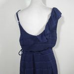 Emerald Sundae Navy Wrap Dress NWT Size Large Navy Chiffon Wedding Guest Dress Photo 6