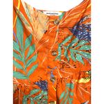 Beach Lunch Lounge Braided Strap Button Dress L Tropical Resortwear Hawaiian Photo 1