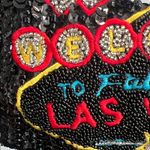 From India To You | Sequin & Beaded “To Fabulous Las Vegas” Shoulder Bag ✨🖤 Black Photo 2