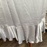 Show Me Your Mumu Boho Silver Satin Wedding Guest Samantha Wrap Ruffle Dress Photo 8