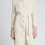 L'Agence  Bella 3/4-Sleeve Linen Shirtdress Size Medium Photo 0