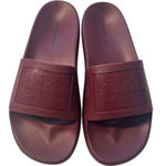 Calvin Klein Women’s Size 8 Jelly Slide Sandals Burgundy Wine Red Pool Beach Photo 0