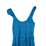 LA LIGNE women's Vivian Blue Smocked Bodice‎ Tiered Maxi Dress size XXL Photo 1