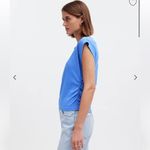 Madewell Side-Cinch Muscle Tee Celeste Size XXS Photo 2