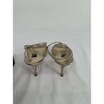 Nina  Bobbie JS Strappy Heels Size 9.5M Champagne Stiletto Dress Heel‎ Photo 4