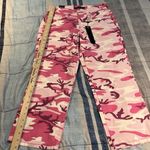 Nine West Jean women's sz 4 waist 26 pink camo capri stretch jeans NWT Photo 2