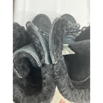 Womans Atwell Ankle Boots 7 Black Lace Up Lined Wedge Photo 5