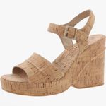 Kork-Ease KORKS | Women’s Buckle Cork Wedge Heels, Beige Photo 6