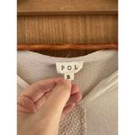 POL Baby Pink Textured Wool Blend Hi-Low V-Neck Long Sleeve Shirt Women’s Small Photo 4