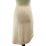 Bali Vintage  Half Slip Peach Nylon Lace Slit Size Small Photo 7
