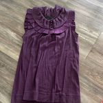 Marc Jacobs  Purple Ruffled Blouse Photo 0
