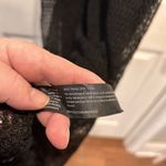 Eileen Fisher Eileen Fisher Sheer Hemp Herringbone Lace Crew Neck Dress Black Medium Slip Photo 5