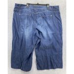 American Rag Cie Denim Chambray Jeans Shorts Plus Size 24W Cotton Blend Photo 1