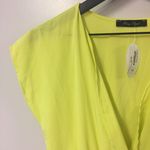 Honey Punch Chartreuse Ruffle Trim Romper Photo 4