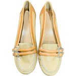 Tahari  Sonya NWOT Tan Beige Patent Leather Flats Loafers Size 8.5 Photo 7