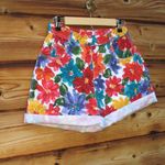 Vtg 90's High Rise Multi Shorts Red Size 10 Photo 1