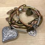 Stella & Dot Copper & Silver Metallic Bracelet Set Photo 0