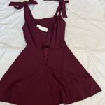 Maroon tie sleeved dress size XS Purple Photo 1