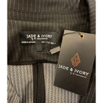 Women's Jade & Ivory by 26 International Blazer Size Large Black White Striped Photo 9