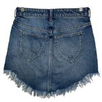We The Free FREE‎ PEOPLE  Bailey Denim Mini Fringe Hem Mini EUC Size 26 Photo 4