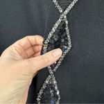 Bob Mackie  Art to Wear Black Sequined Womens Sweater M Whimsigoth Vintage Photo 3