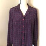 Leslie Fay Vintage Haberdashery by Floral Blouse Photo 0