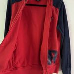 NFL  Offical Team Apparel Patriots Red Blue Full Zip Womens Hoodie Sz Medium Photo 2