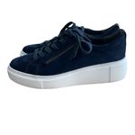 Paul Green  Tamara Navy Suede Platform Sneakers Photo 2