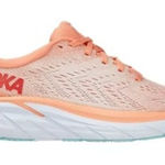 Hoka  Clifton 8 Orange Women Running Shoes Peach Pink Athletic Sneakers Size 9.5 Photo 0