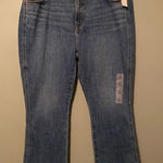 Old Navy Light Wash High Rise Vintage Flare Crop Jeans Size 14 NWT Photo 0
