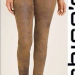 Chico's CHICO’S Faux-Suede Ultimate Fit Worn Luggage‎ Slim Fit Brown Pants Size 0 S/4 Photo 0